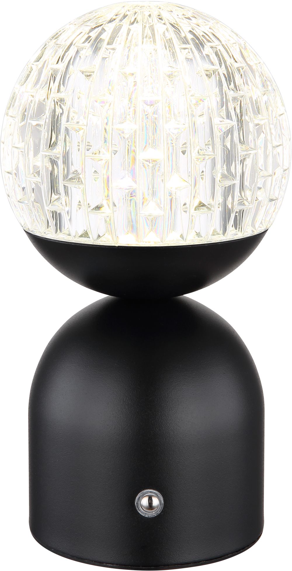 Globo Lighting Julsy lampada da tavolo 1x2.5 W nero-trasparente 21007S