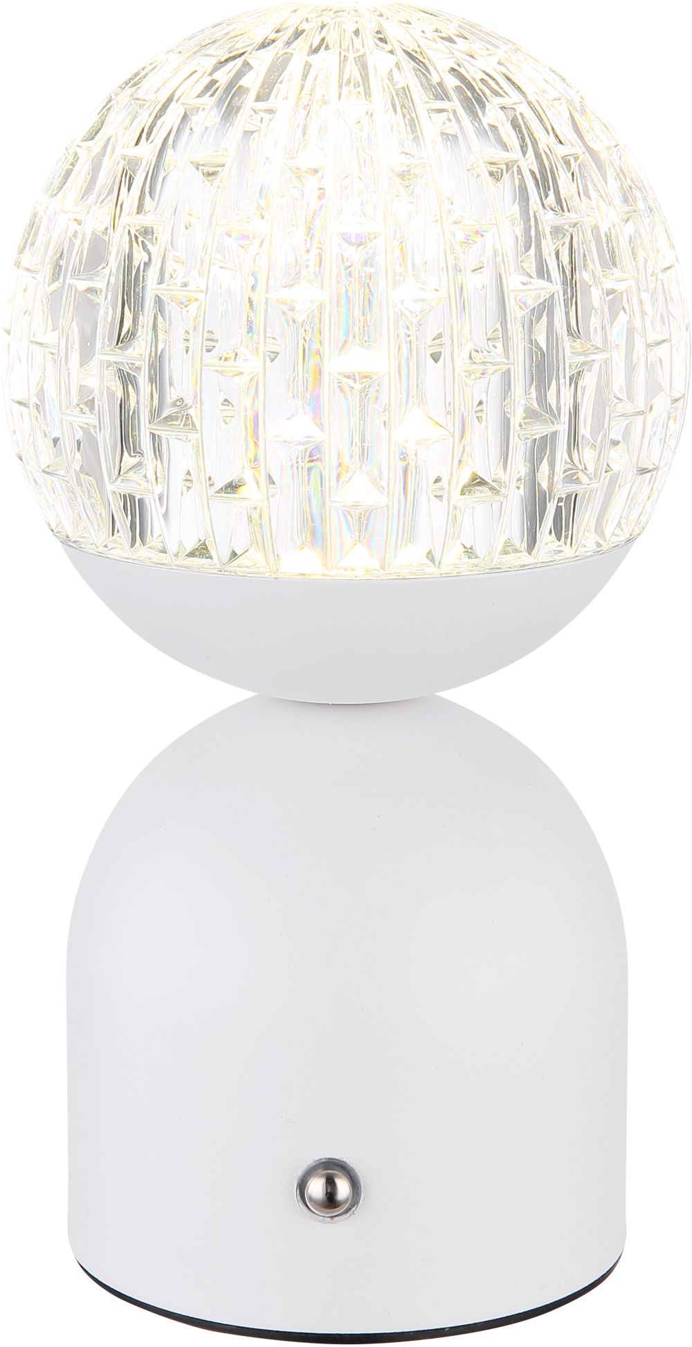 Globo Lighting Julsy lampada da tavolo 1x2.5 W bianco-trasparente 21007W