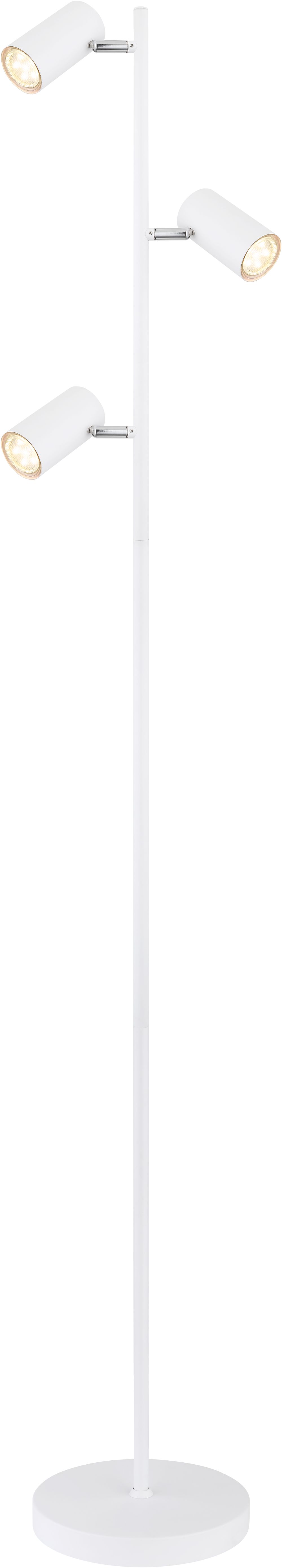 Globo Lighting Robby lampada da terra 3x5 W bianco 57910SW
