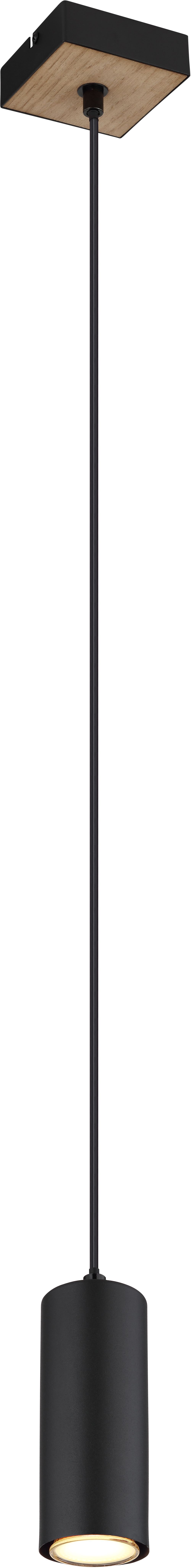 Globo Lighting Robby lampada sospesa 1x35 W nero-legno 57911HBW