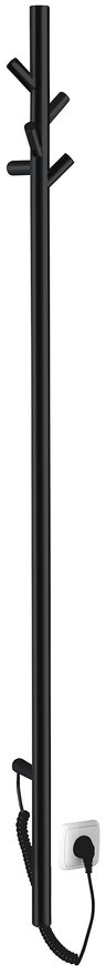 Sapho Pasador radiatore elettrico 150x15 cm nero ER175BV