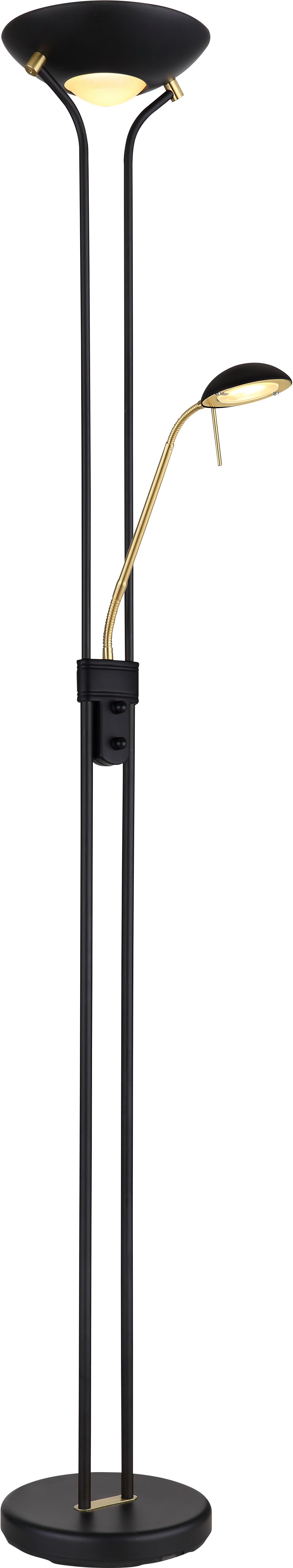 Globo Lighting Leonas lampada da terra x20 W nero-ottone 59020B