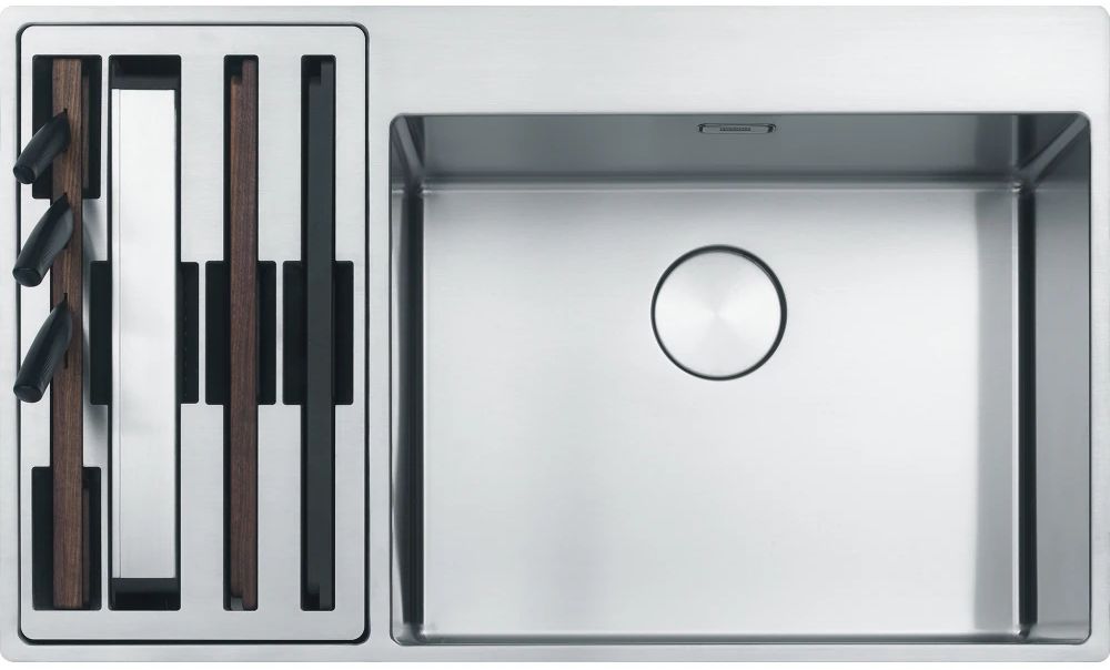 Franke Box lavello con accessori 86x51 cm acciaio 127.0557.961