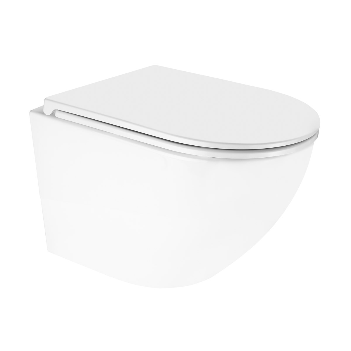 Oltens Hamnes vaso wc sospeso senza brida con scarico a vortice bianco lucida 42524000