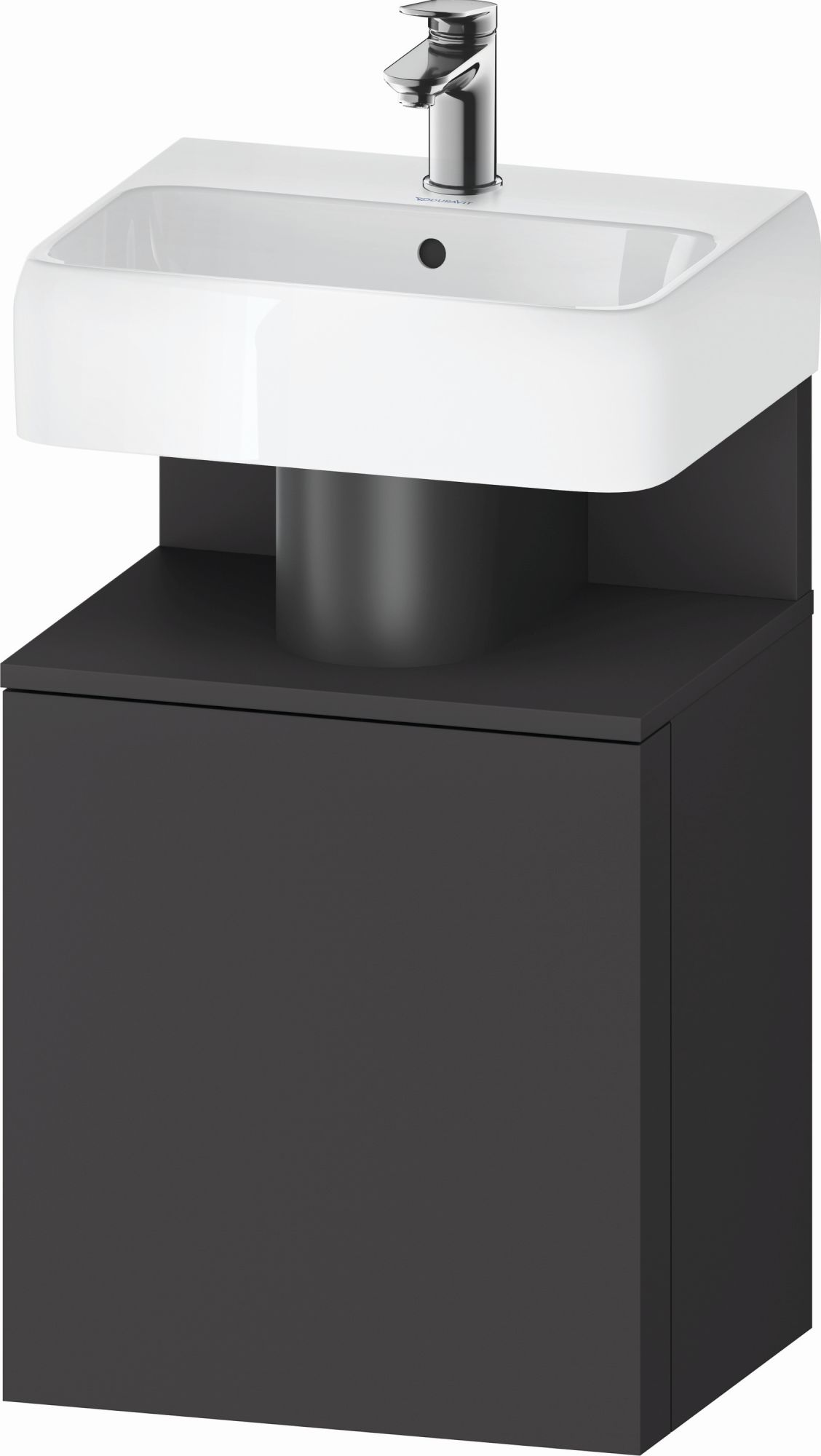 Duravit Qatego armadietto 44x35x64.5 cm sottolavabo sospeso grafite QA4076R49490000