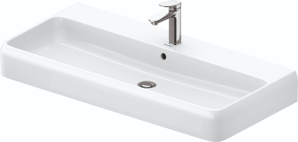 Duravit Qatego lavabo 100x47 cm rettangolare da mobile bianco lucida 2382100000