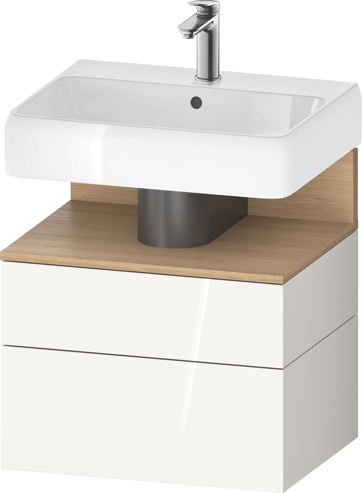 Duravit Qatego armadietto 59x47x59 cm sottolavabo sospeso bianco -rovere QA4393030220010
