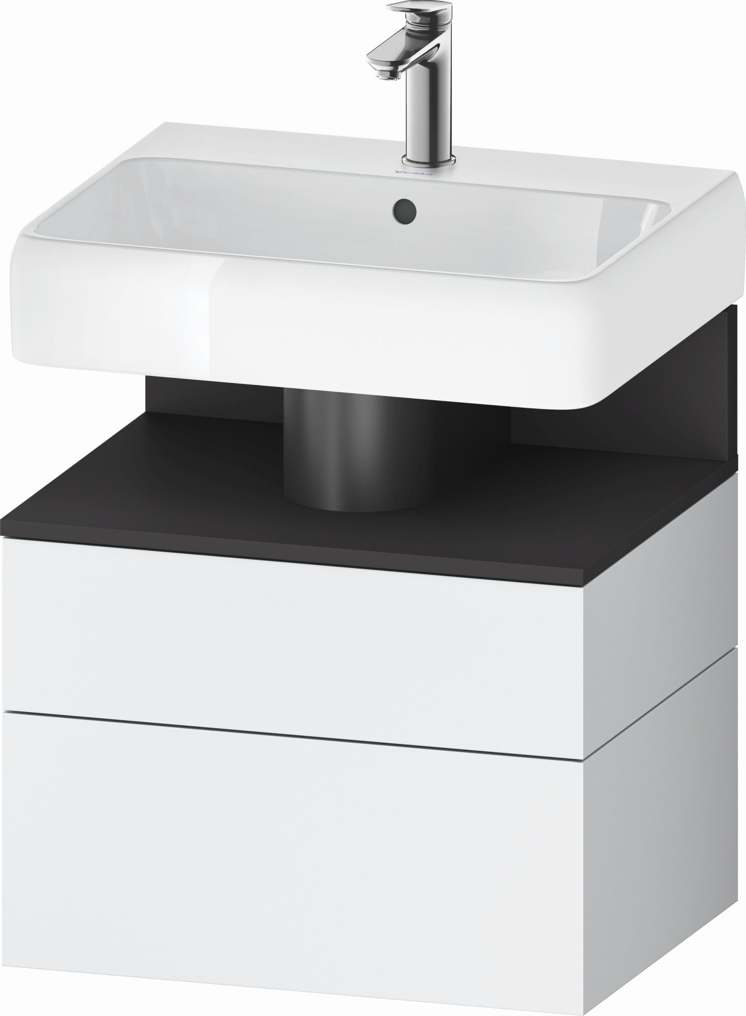 Duravit Qatego armadietto 59x47x59 cm sottolavabo sospeso bianco -grafite QA4393049180010