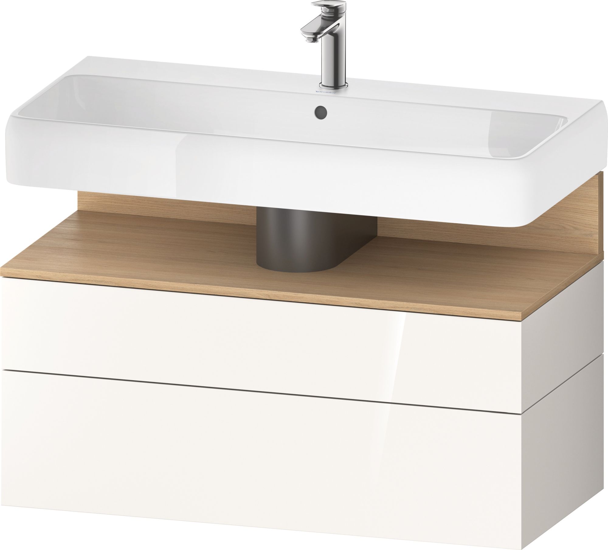 Duravit Qatego armadietto 99x47x59 cm sottolavabo sospeso bianco -rovere QA4395030220010