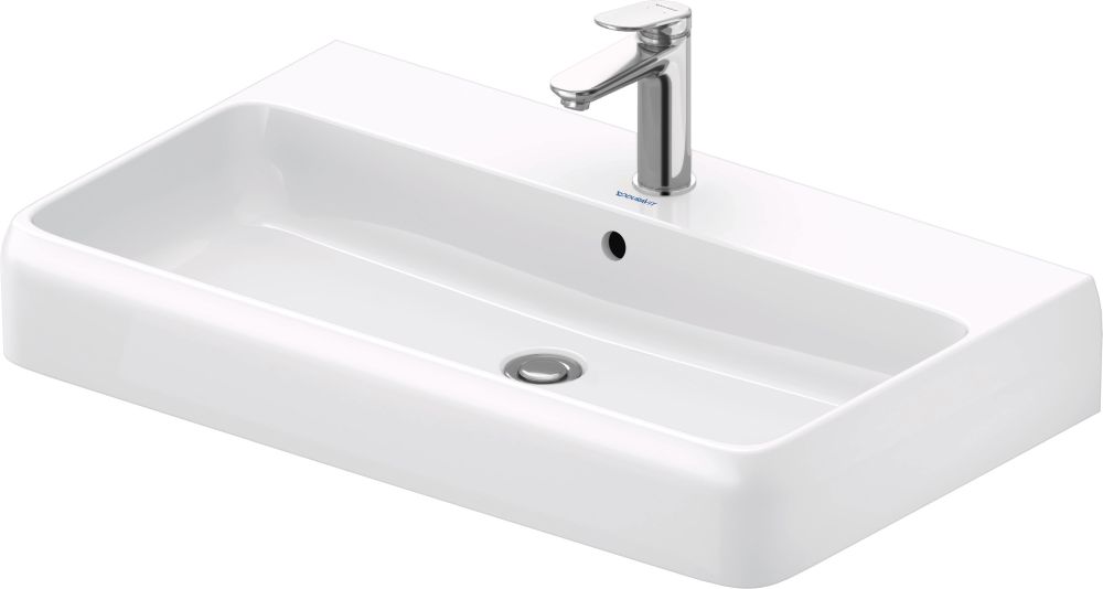 Duravit Qatego lavabo 80x47 cm rettangolare da mobile bianco lucida 2382800000