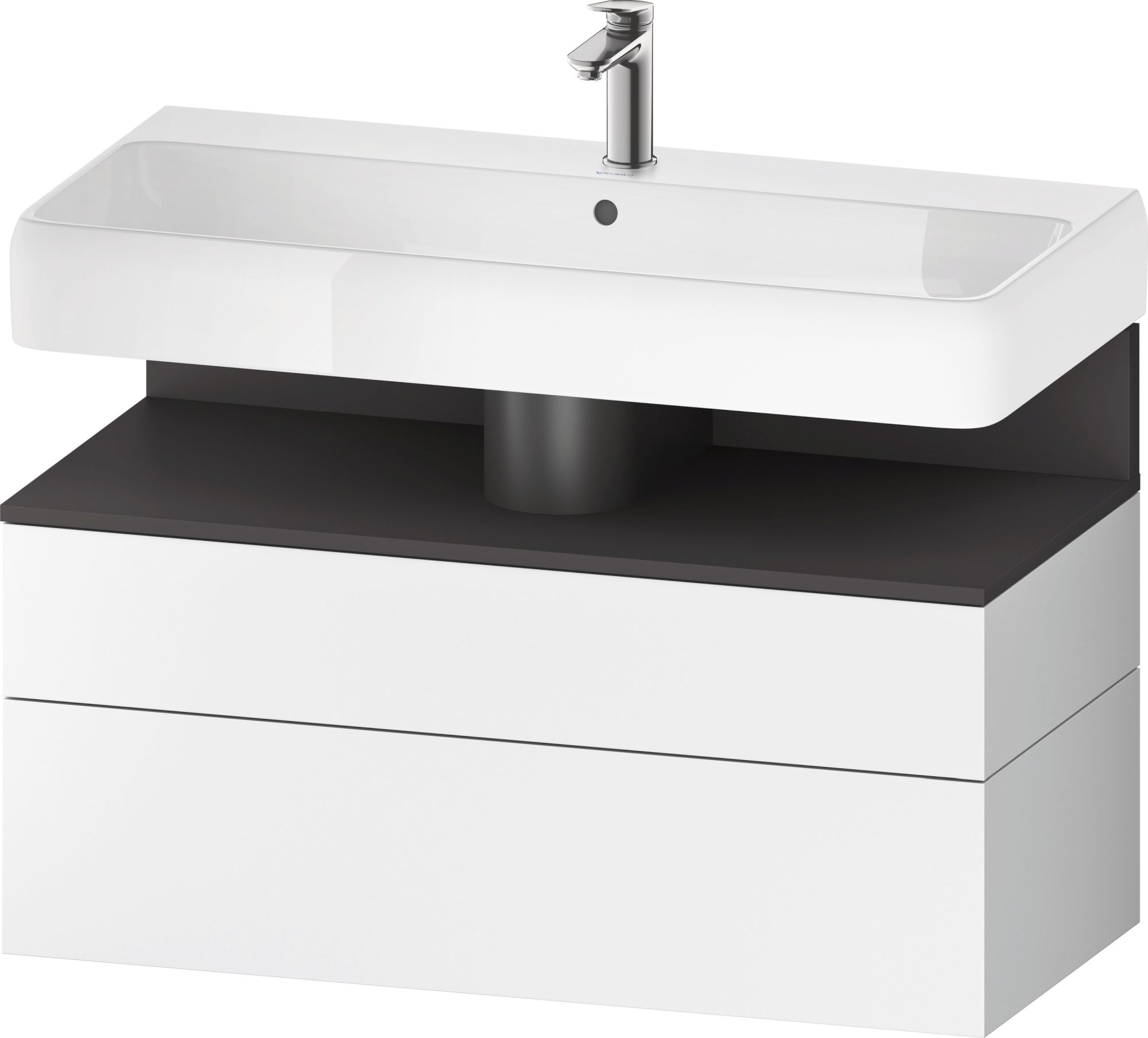 Duravit Qatego armadietto 99x47x59 cm sottolavabo sospeso bianco -grafite QA4395049180010
