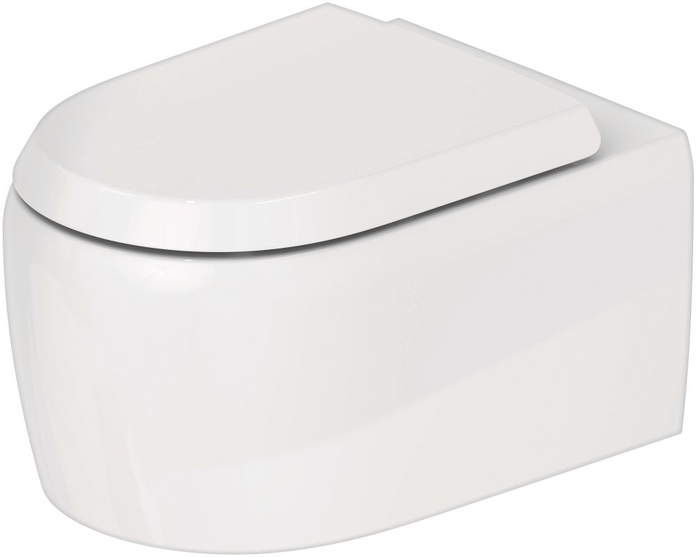 Duravit Qatego vaso wc sospeso senza brida bianco lucida 2556092000