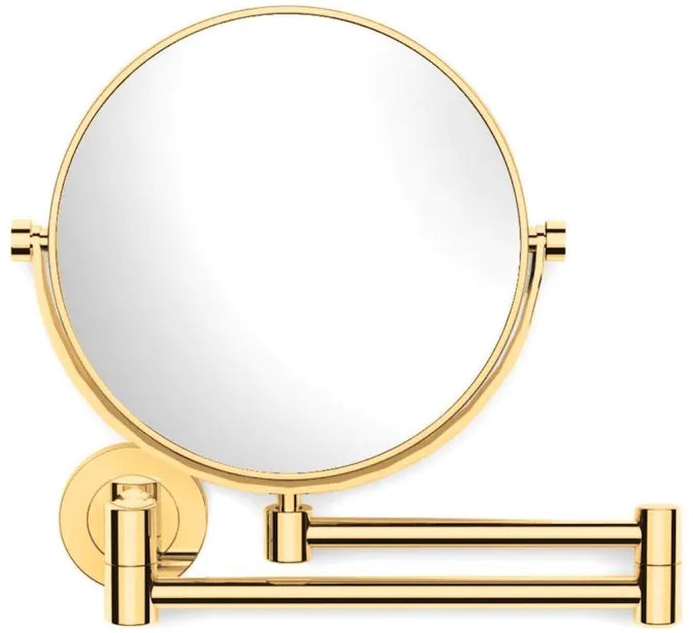 Stella specchietto per trucco 28x27 cm rotonda oro 22.01130-G