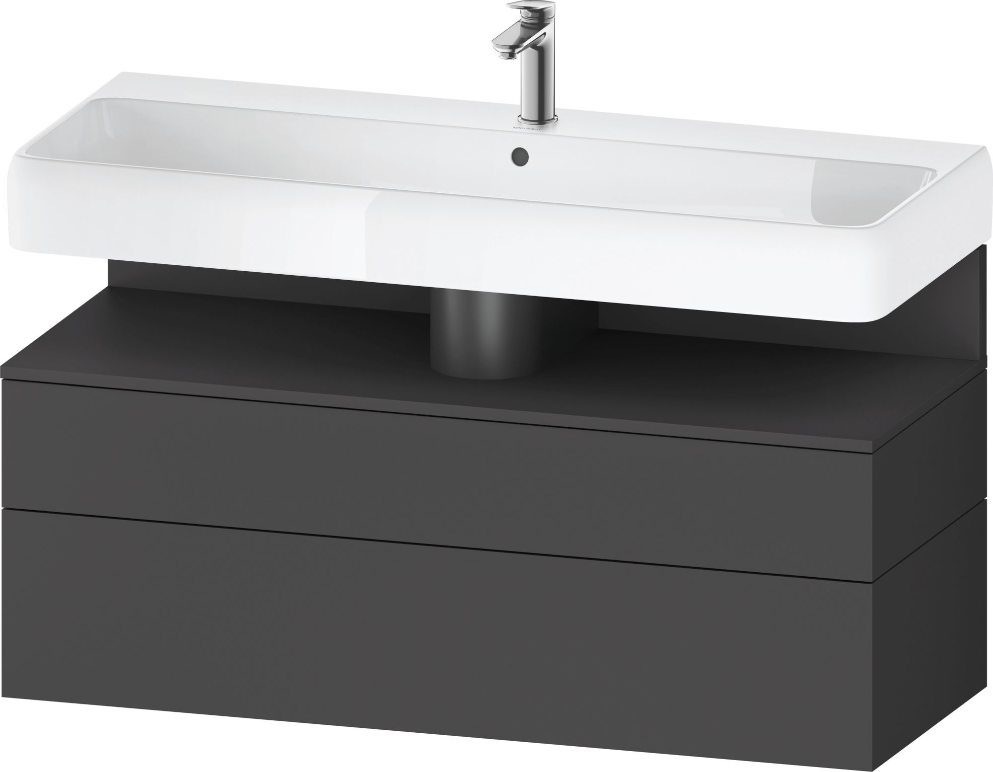 Duravit Qatego armadietto 119x47x59 cm sottolavabo sospeso grafite QA4396049490010