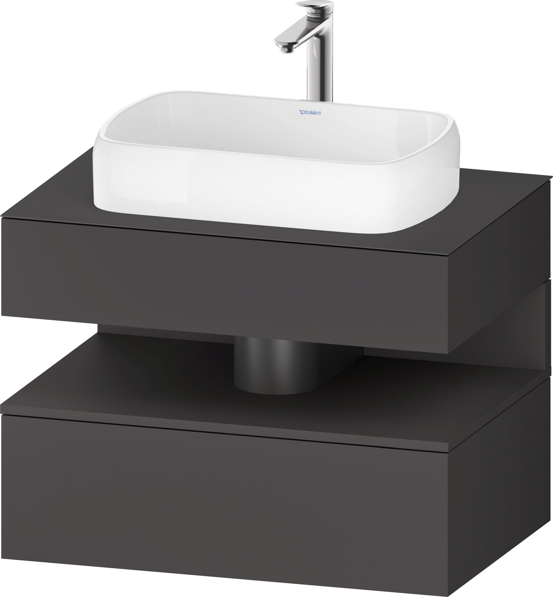 Duravit Qatego armadietto 80x55x60 cm sottolavabo sospeso grafite QA4730049490010