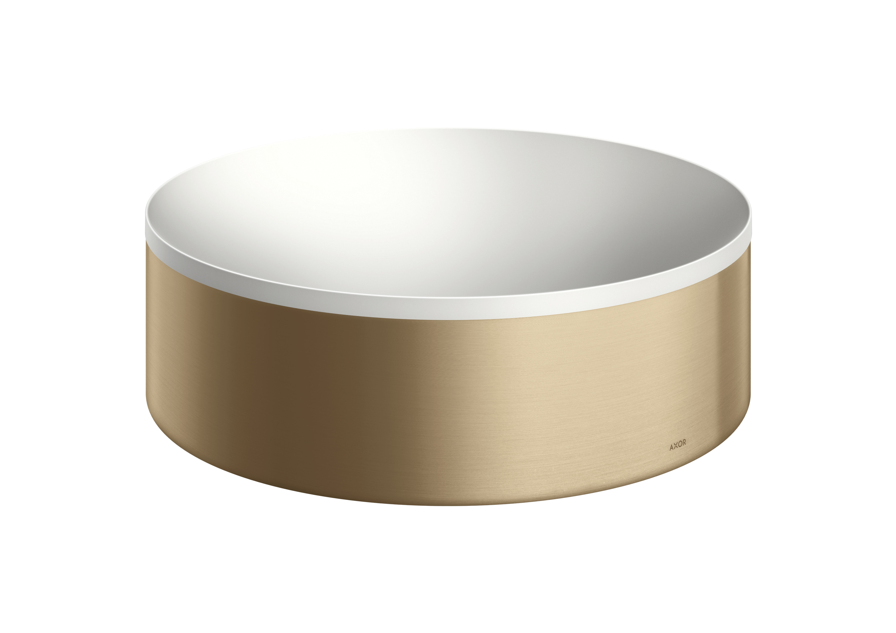 Axor Suite lavabo 30x30 cm rotonda da appoggio bianco-marrone/beige 42000140