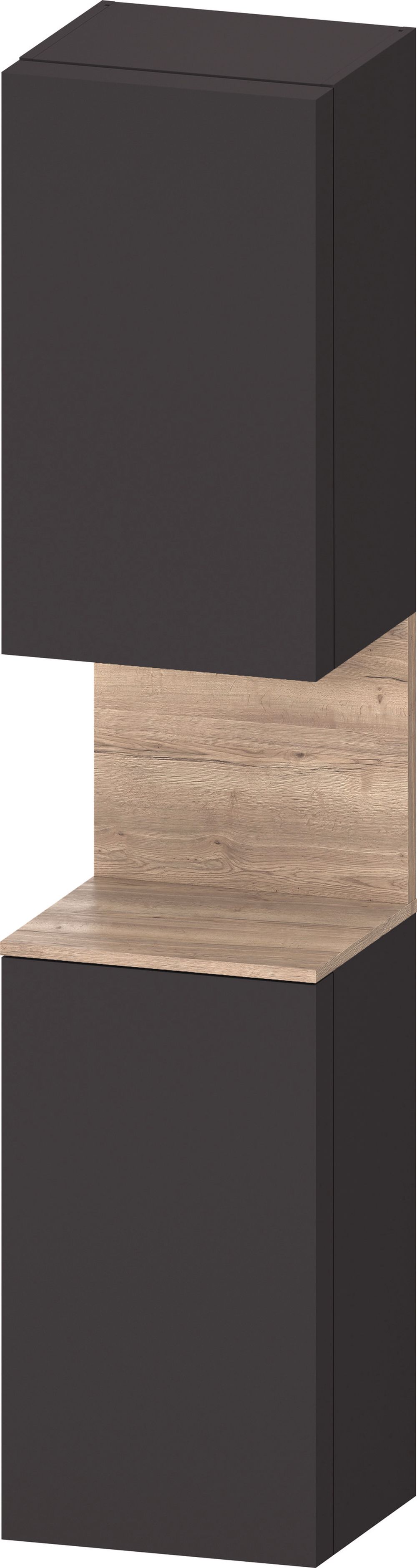 Duravit Qatego armadietto 40x36x176 cm laterale sospeso grafite-legno QA1346R55800010