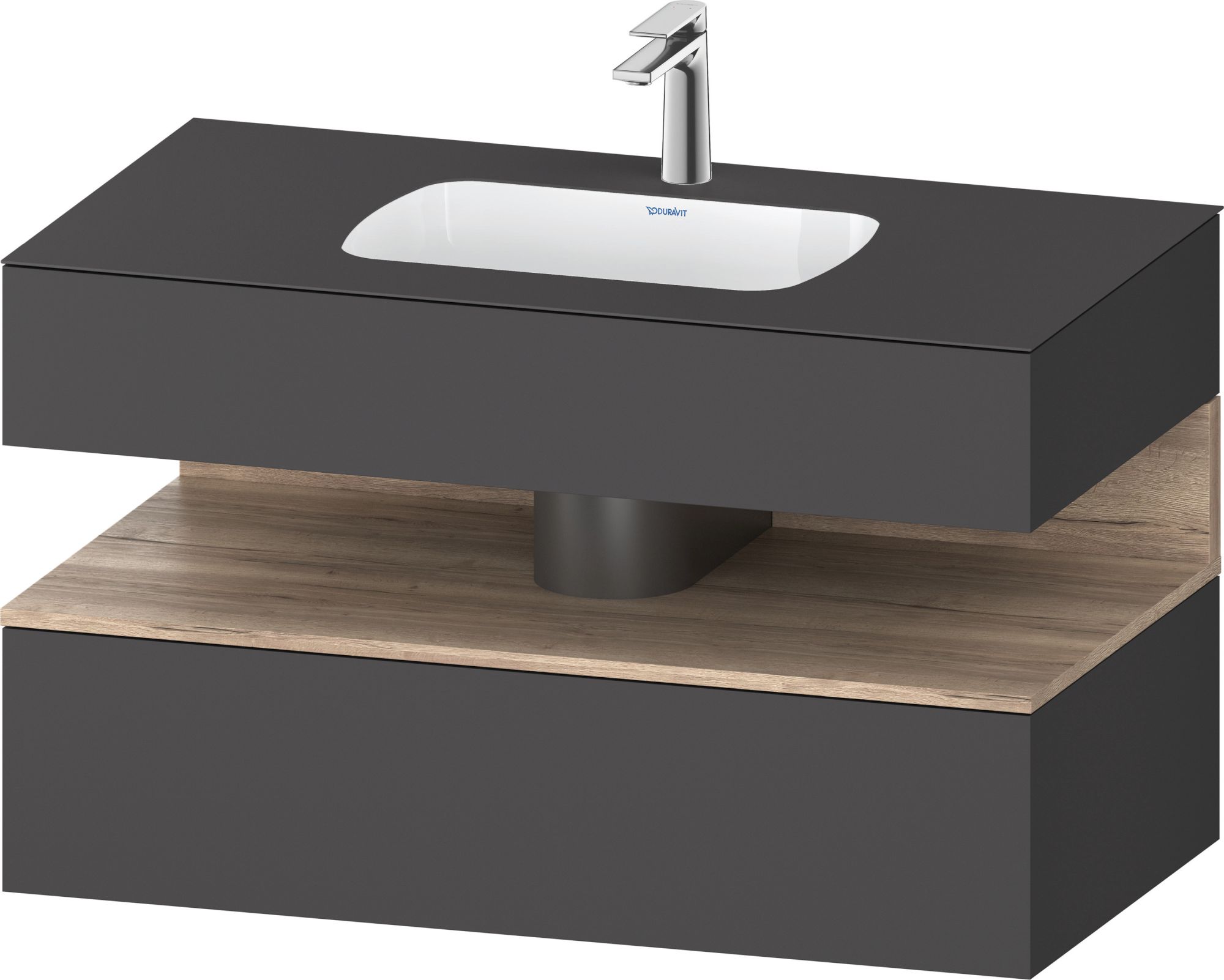 Duravit Qatego lavabo con armadietto 100 cm rovere QA4786055490010