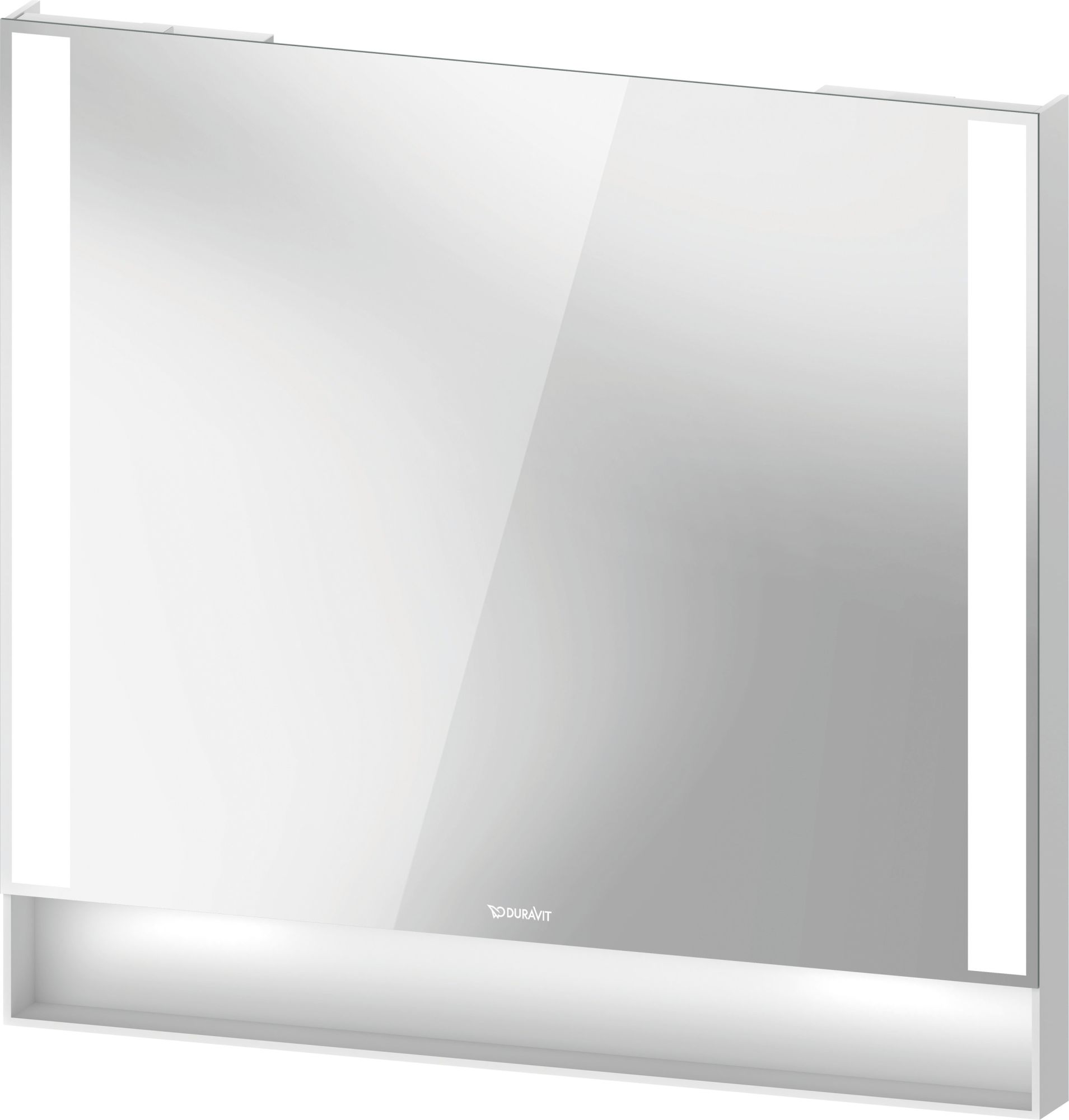 Duravit Qatego specchio 80x75 cm rettangolare con illuminazione bianco QA7082018180100