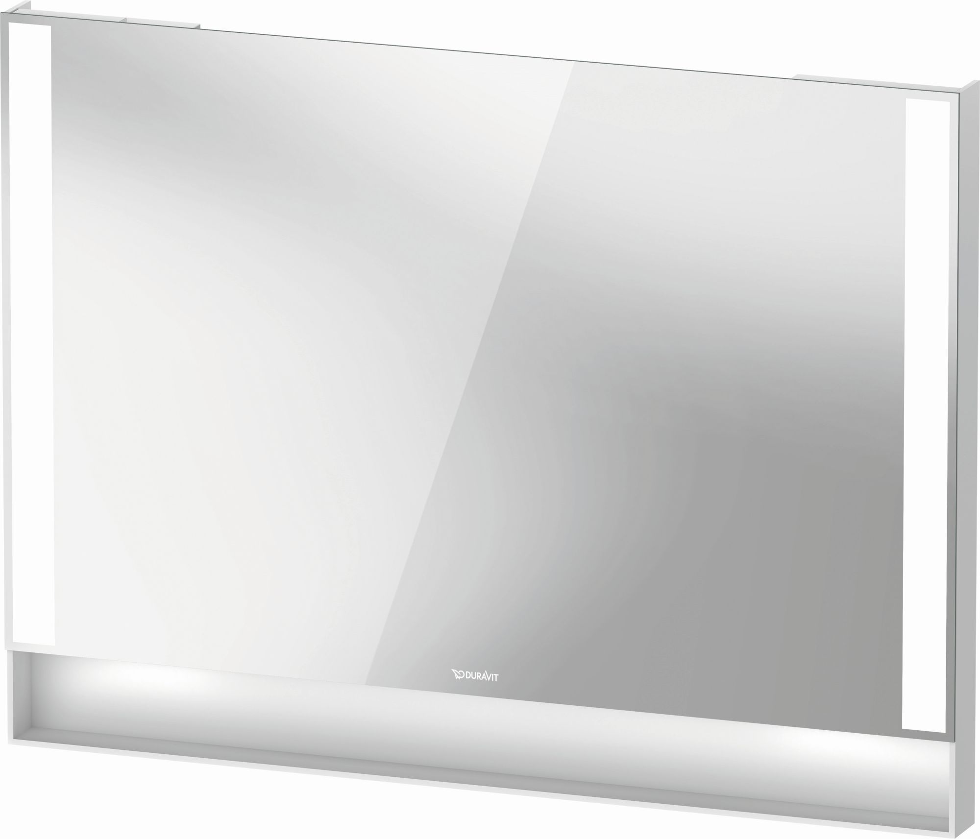 Duravit Qatego specchio 100x75 cm rettangolare con illuminazione bianco QA7083018180100