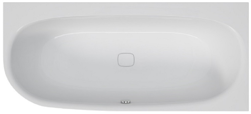 Hoesch iSensi vasca da bagno angolare 160x75 cm destra bianco 3976.010