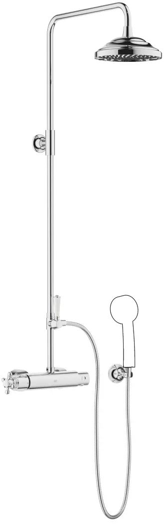 Dornbracht Madison set doccia a parete con termostato con soffione cromo 34459360-00