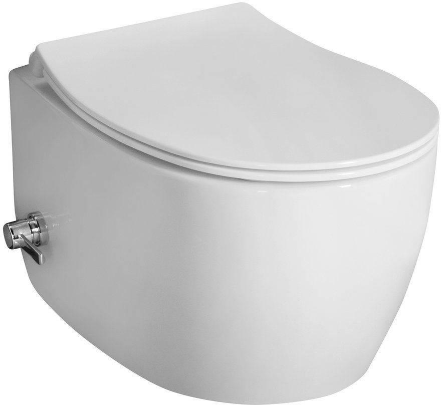 Isvea Sentimenti vaso con sedile bidet sospeso senza brida bianco 10ARS1010