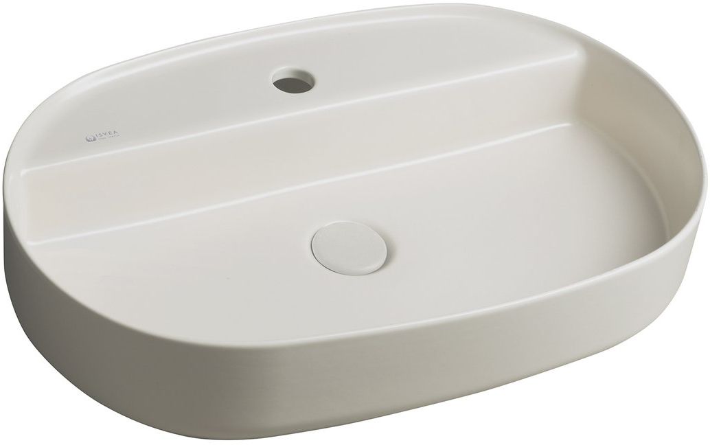 Isvea Infinity lavabo 60x40 cm ovale da appoggio marrone/beige 10NF65060-2K