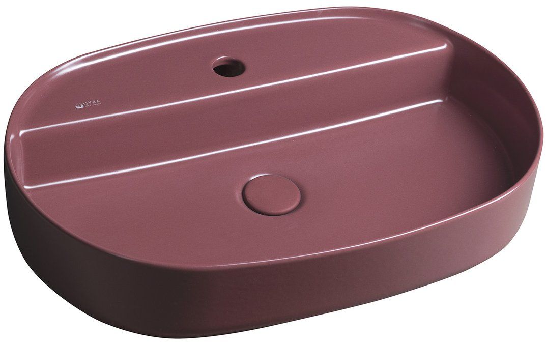 Isvea Infinity lavabo 60x40 cm ovale da appoggio 10NF65060-2R