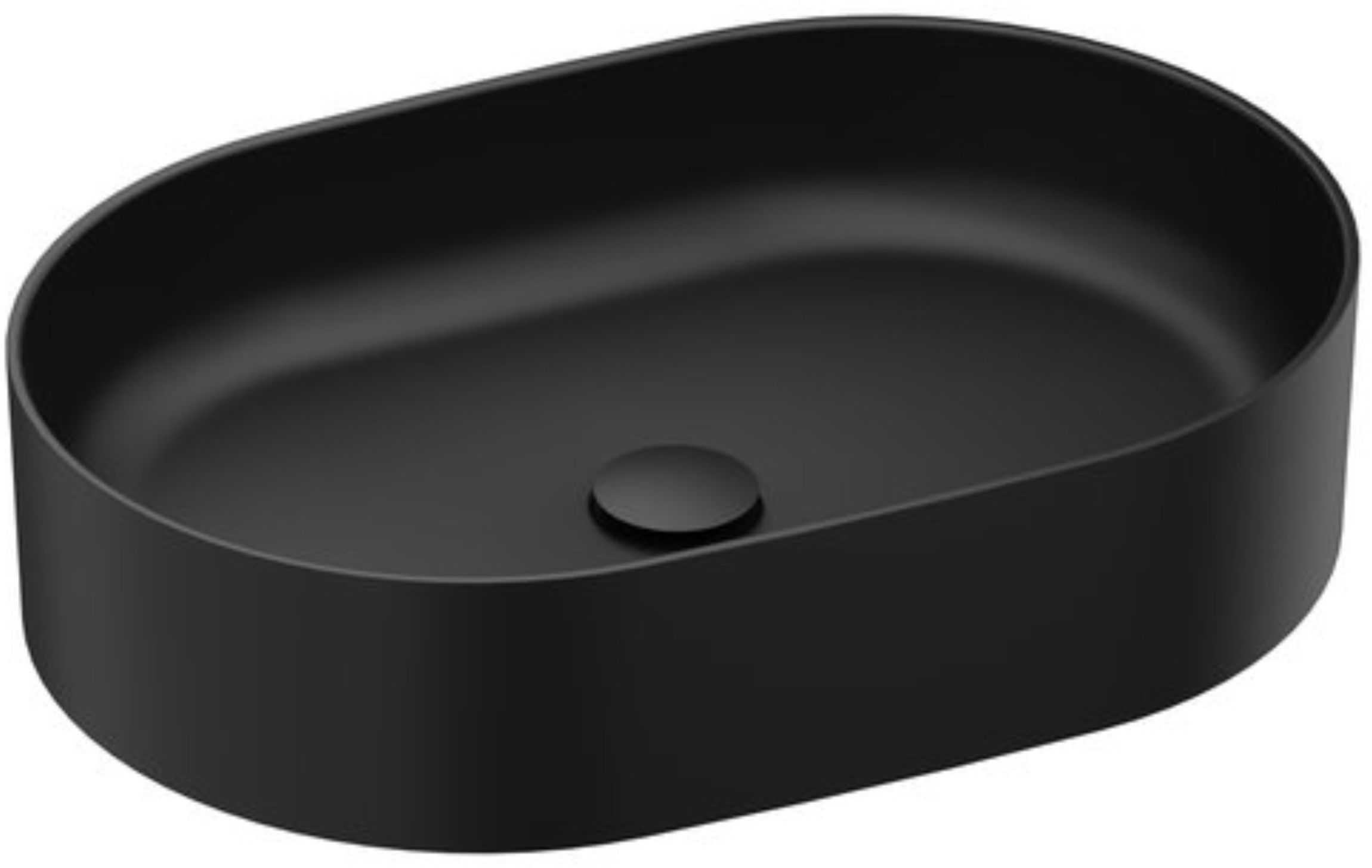 Ravak Ceramic lavabo 55x37 cm ovale da appoggio nero XJX0D155000