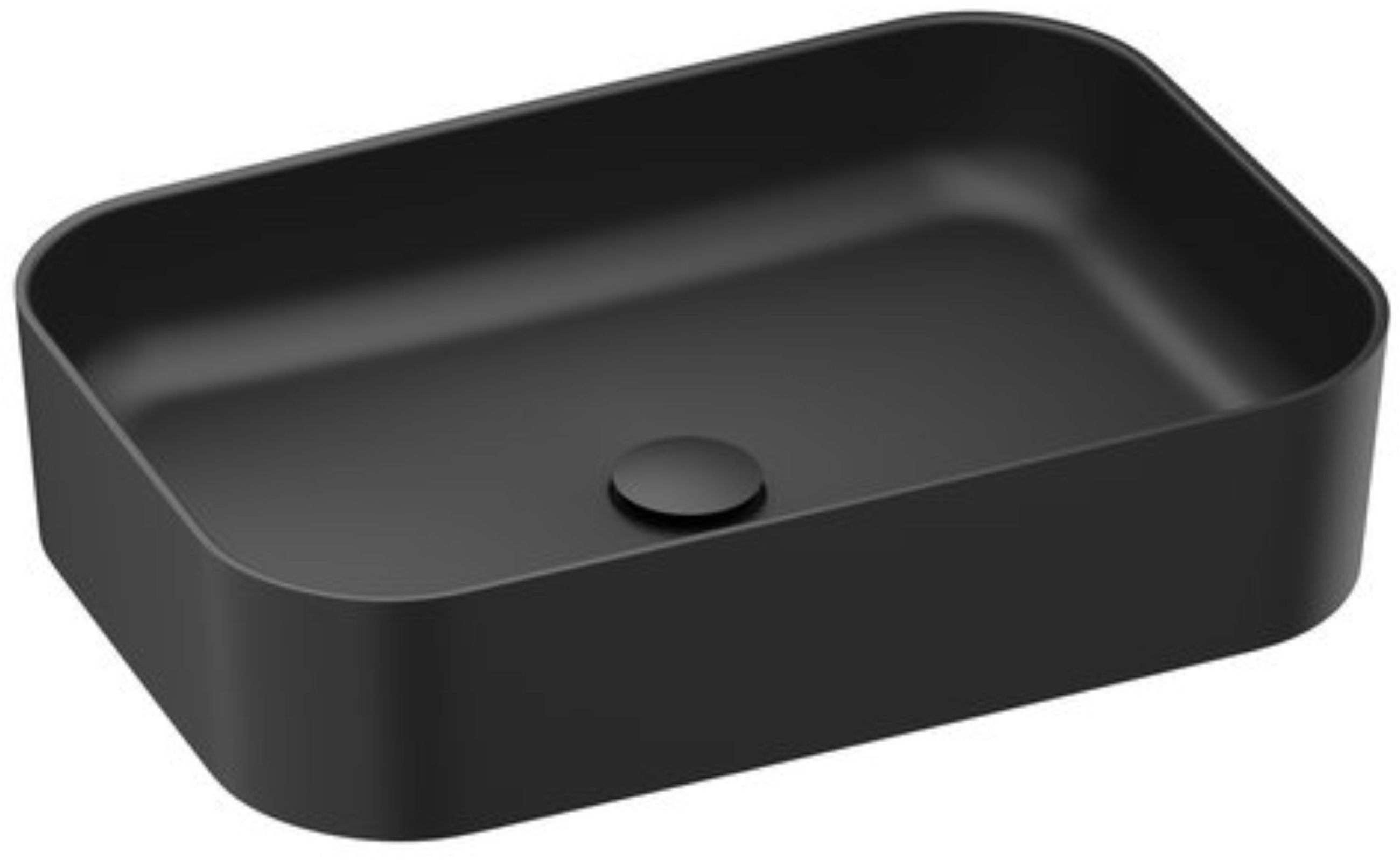 Ravak Ceramic lavabo 55x37 cm rettangolare da appoggio nero XJX0D155001