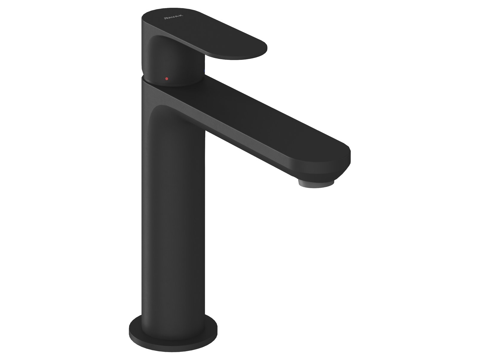 Ravak Eleganta rubinetto per lavabo verticale nero X070290