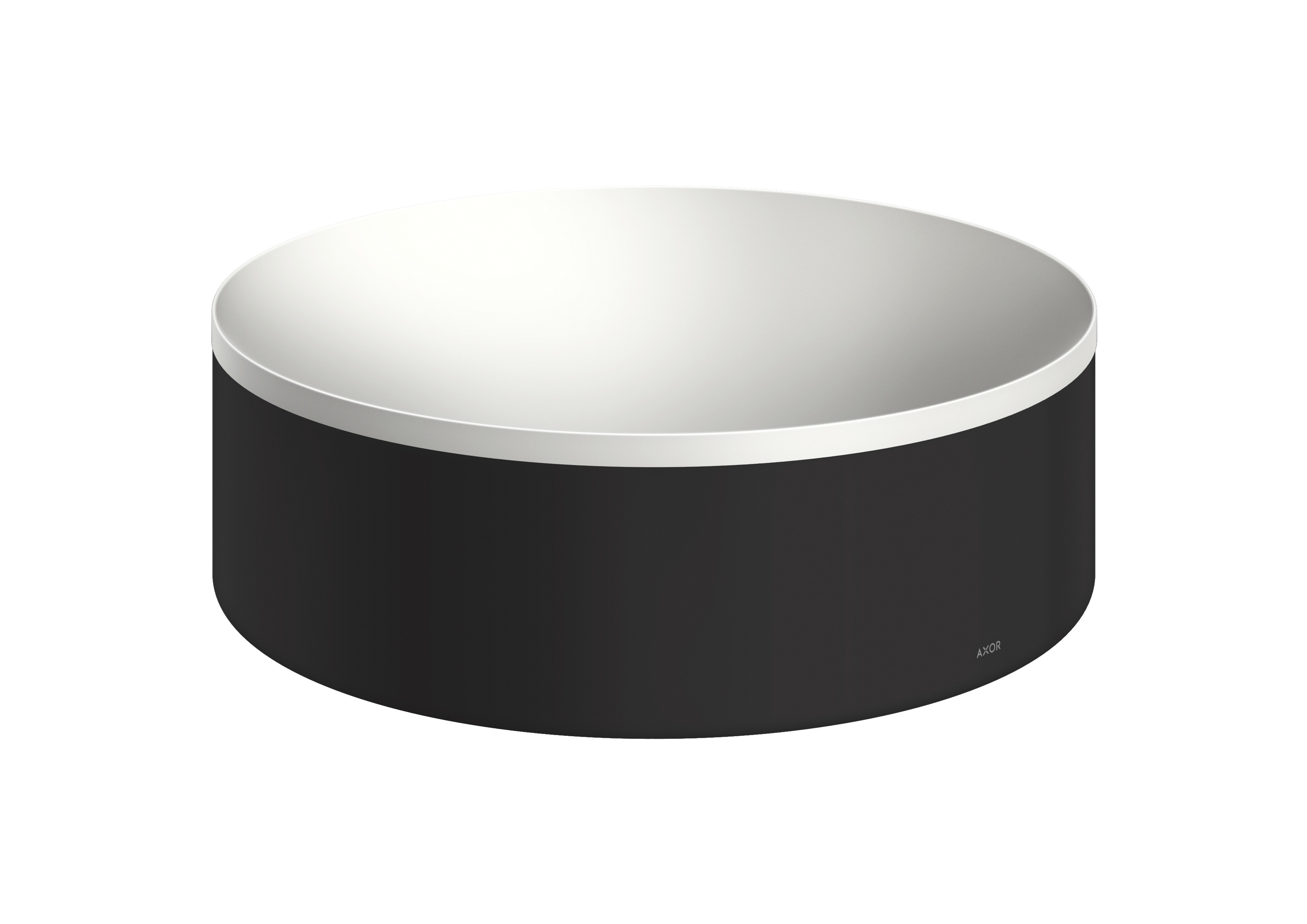 Axor Suite lavabo 30x30 cm rotonda da appoggio bianco-nero 42000670