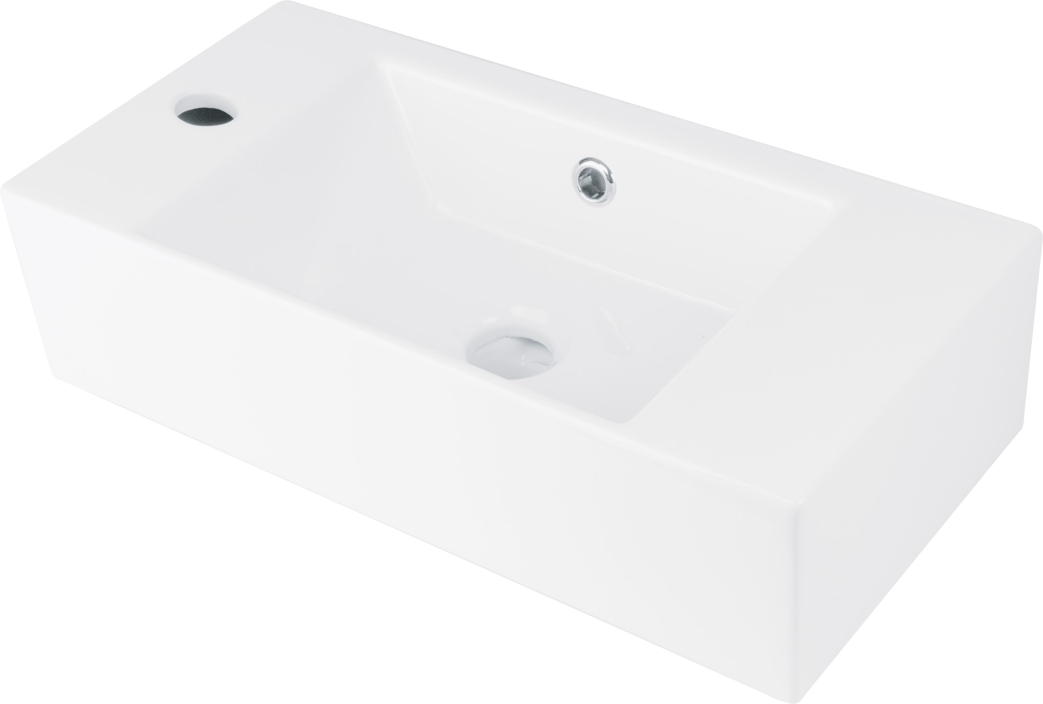 Deante Hiacynt New lavabo 51x25 cm rettangolare da appoggio bianco CDY6U2L