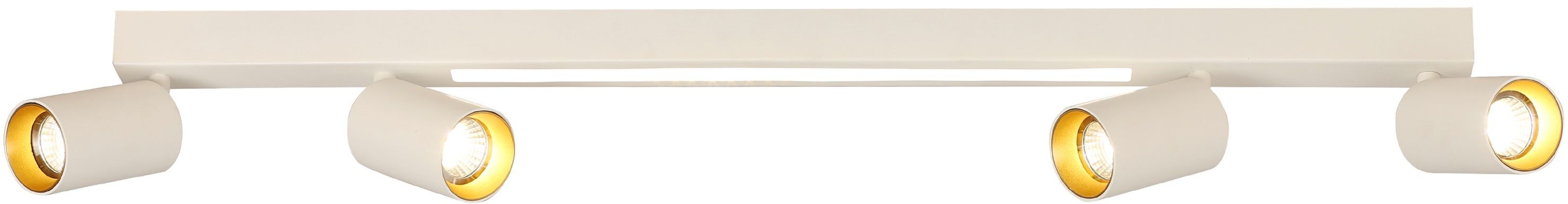 Light Prestige Perugia lampada da soffitto 4x50 W bianco-oro LP-0703/4CWH
