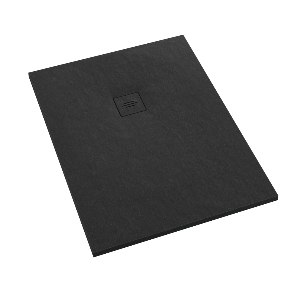 Schedline Protos Black Stone piatto doccia rettangolare + mascherina 90x70 cm nero 3SP.P1P-7090/C/ST-M1/C/ST