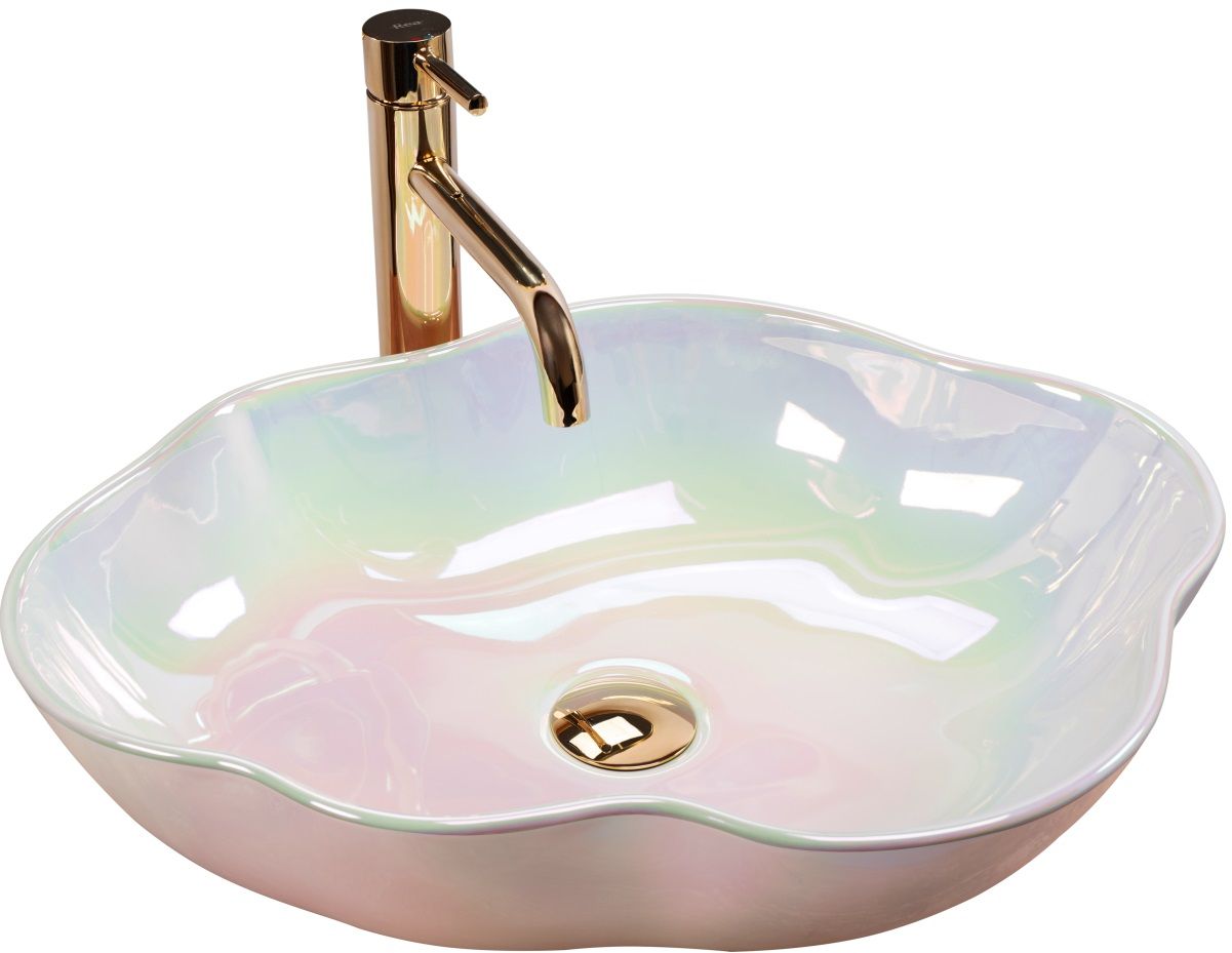 Rea Pearl lavabo 50.5x38 cm da appoggio REA-U3309