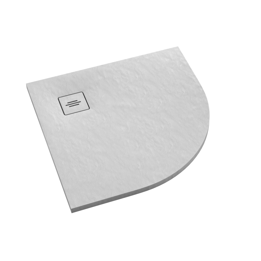 Schedline Protos White Stone piatto doccia semicircolare 90x90 cm bianco 3SP.P1O-9090/B/ST-M1/B/ST