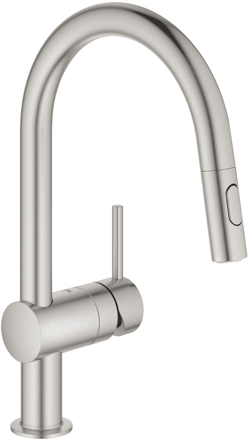 Grohe Minta rubinetto da cucina verticale SuperSteel 32321DC2