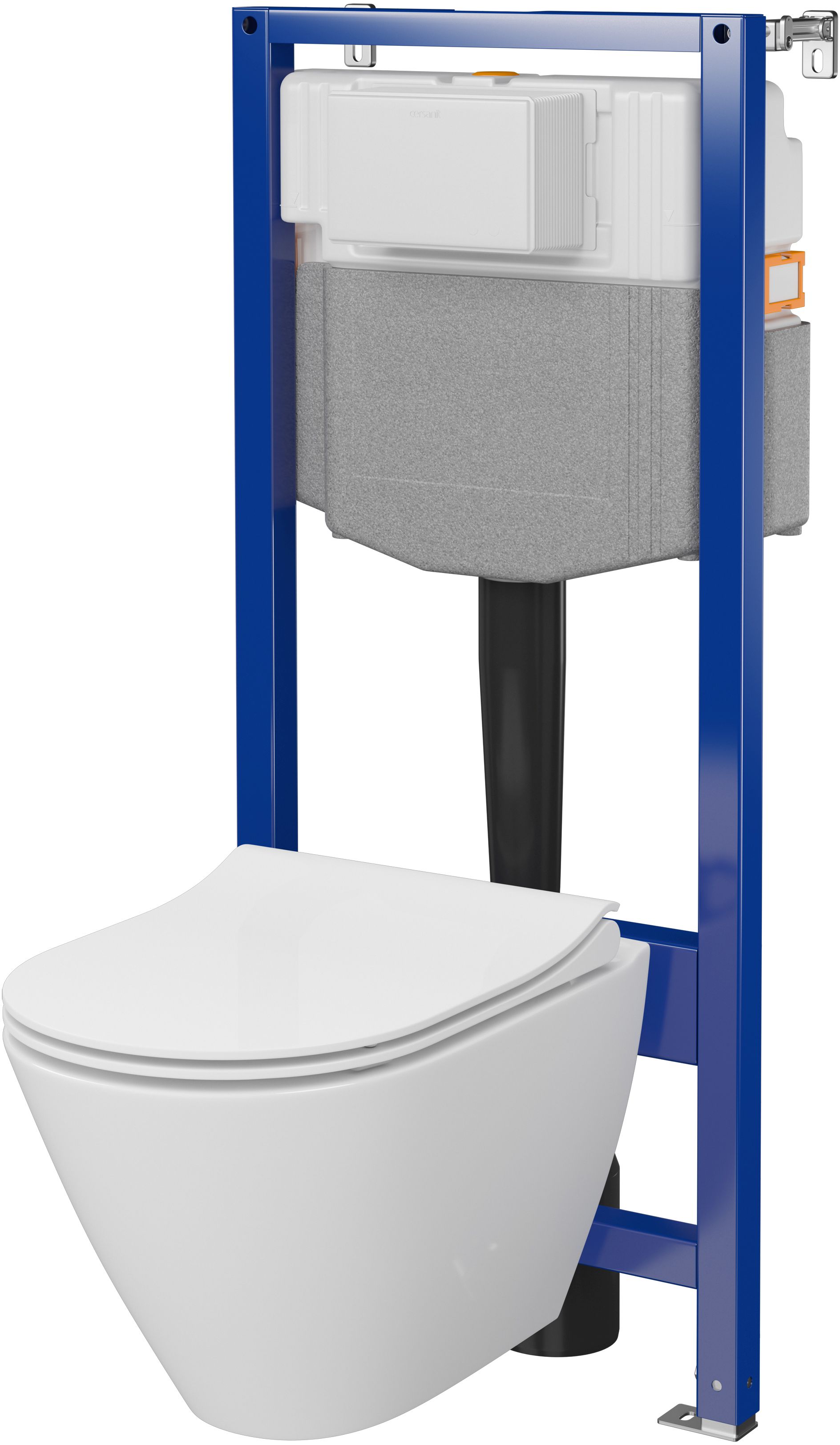 Cersanit City set modulo di installazione con vaso wc e copriwater S701-794