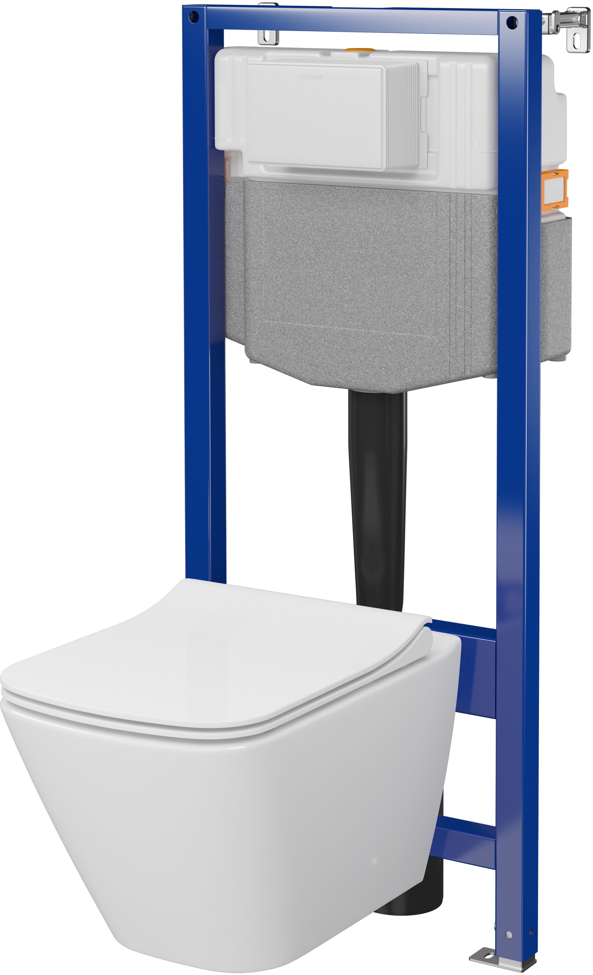 Cersanit City Square set modulo di installazione con vaso wc e copriwater S701-796