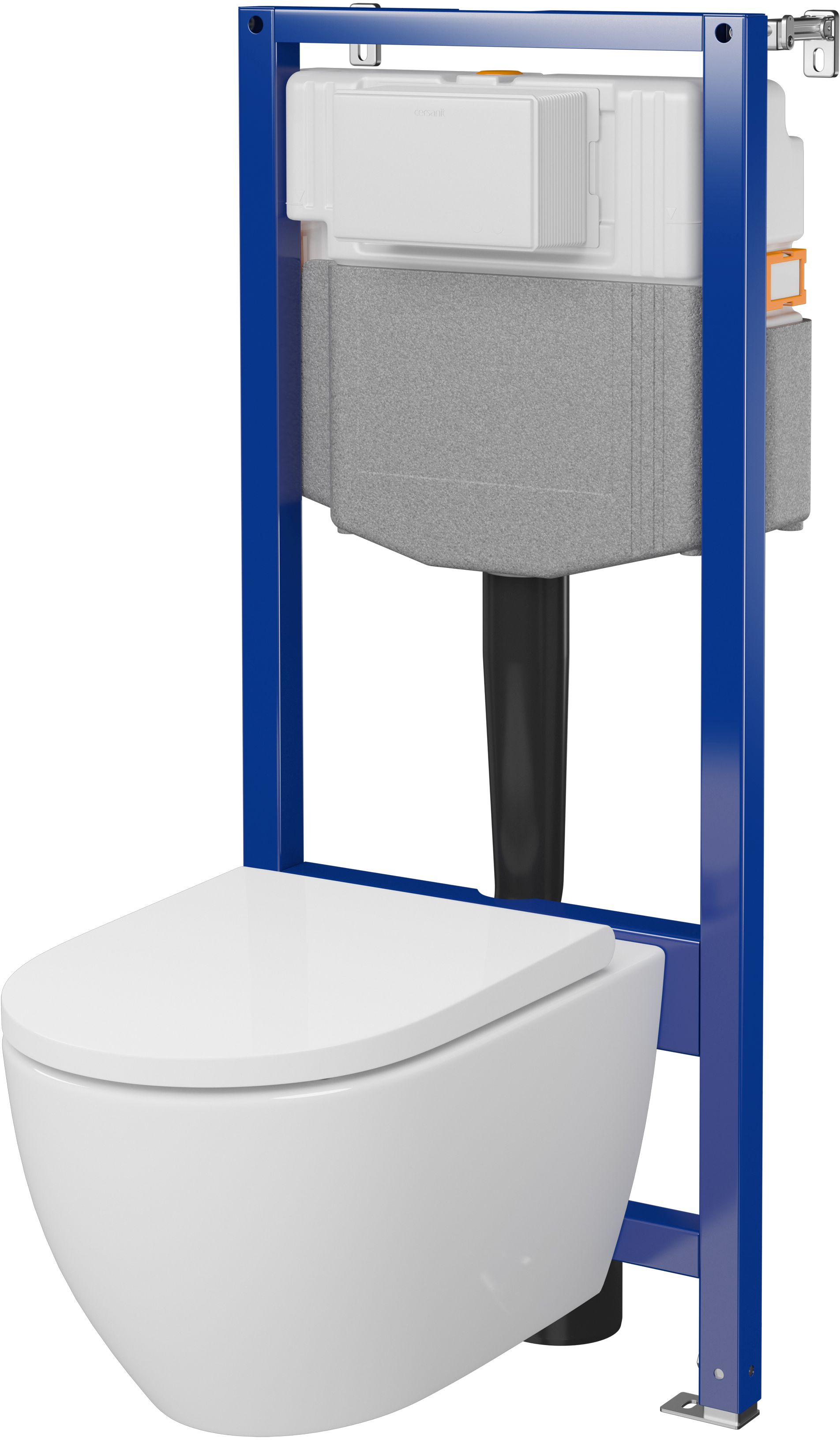 Cersanit Zen set modulo di installazione con vaso wc e copriwater con scarico a vortice S701-798