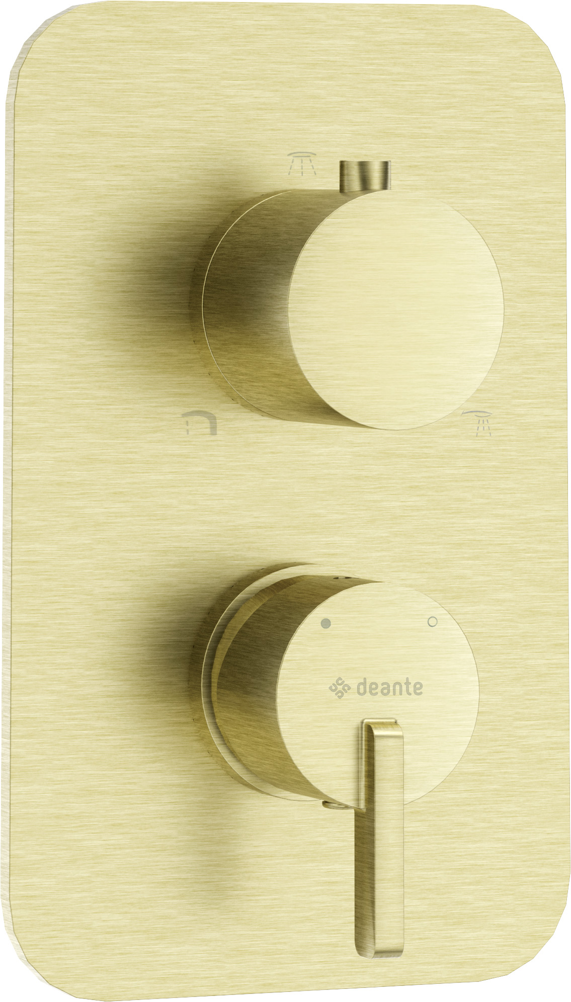 Deante Silia rubinetto per vasca e doccia da incasso oro BXYRQSM