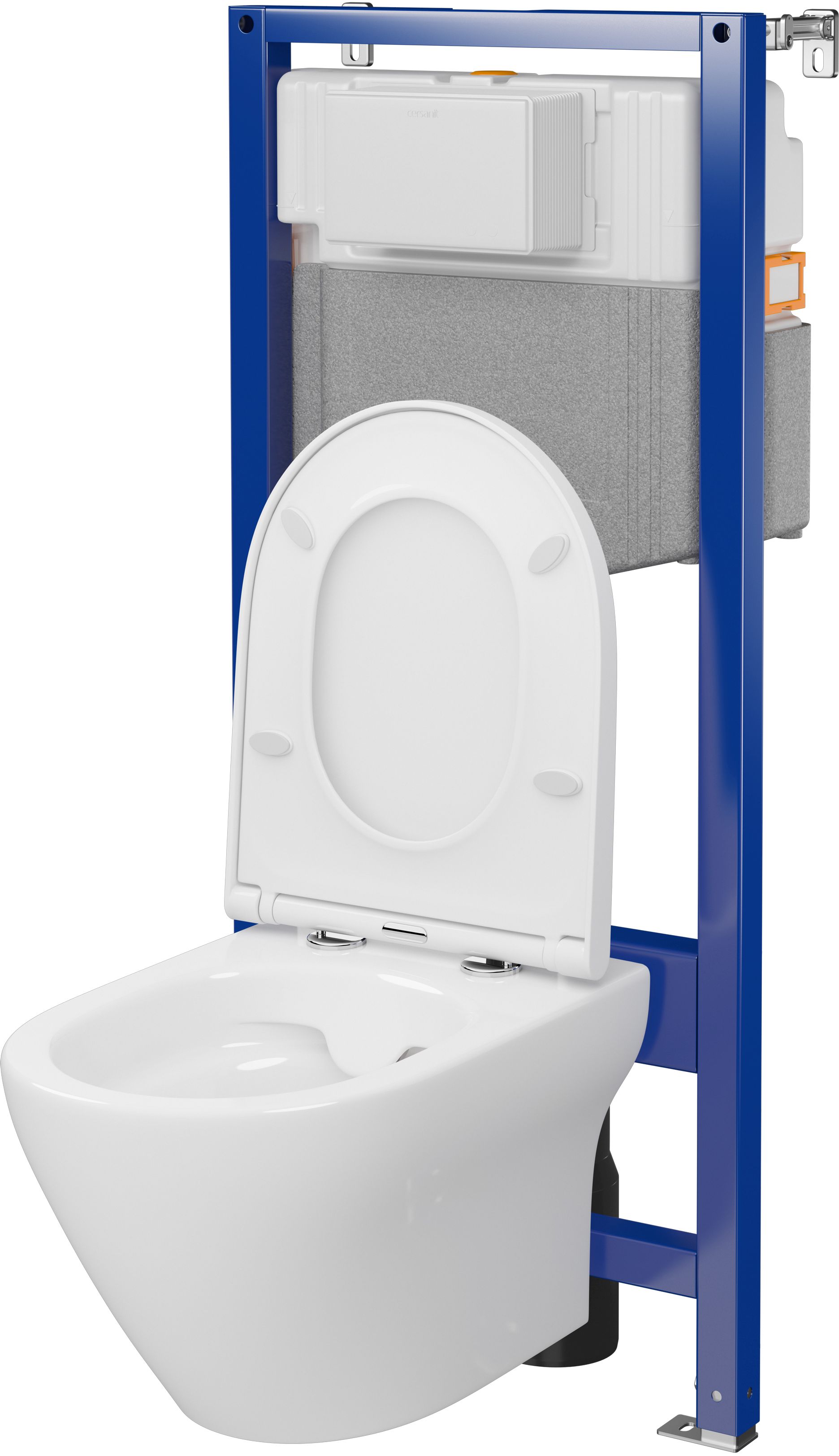 Cersanit Larga set modulo di installazione con vaso wc e copriwater S701-823