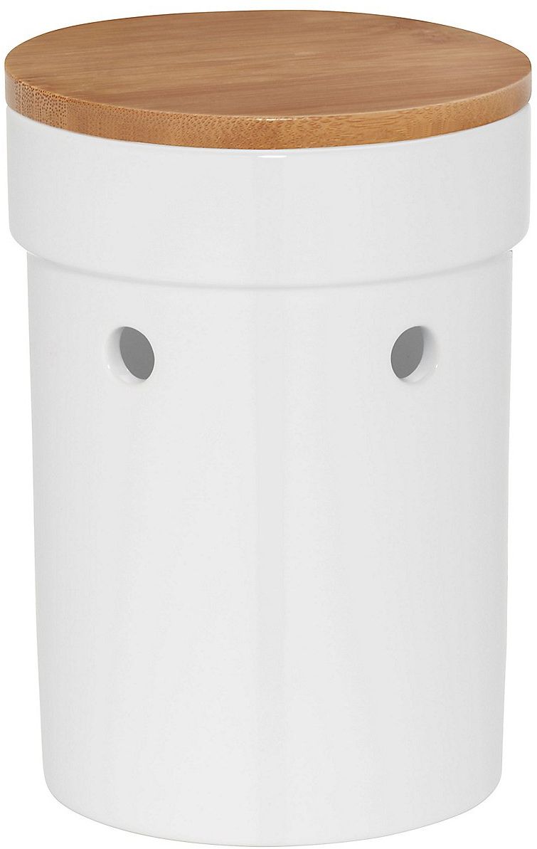 Kela Salena contenitore portaoggetti 12x12x17 cm bianco 12066