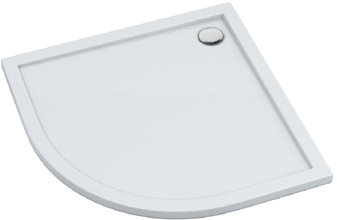 Schedline Estima piatto doccia semicircolare 80x80 cm bianco 3SP.E2O-8080 