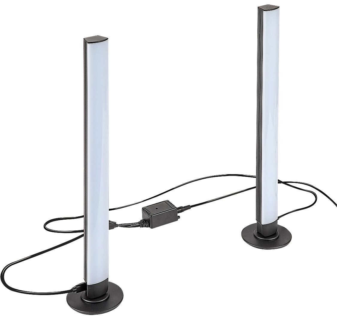 Rabalux Paco lampada da terra 2x5 W bianco-nero 76014