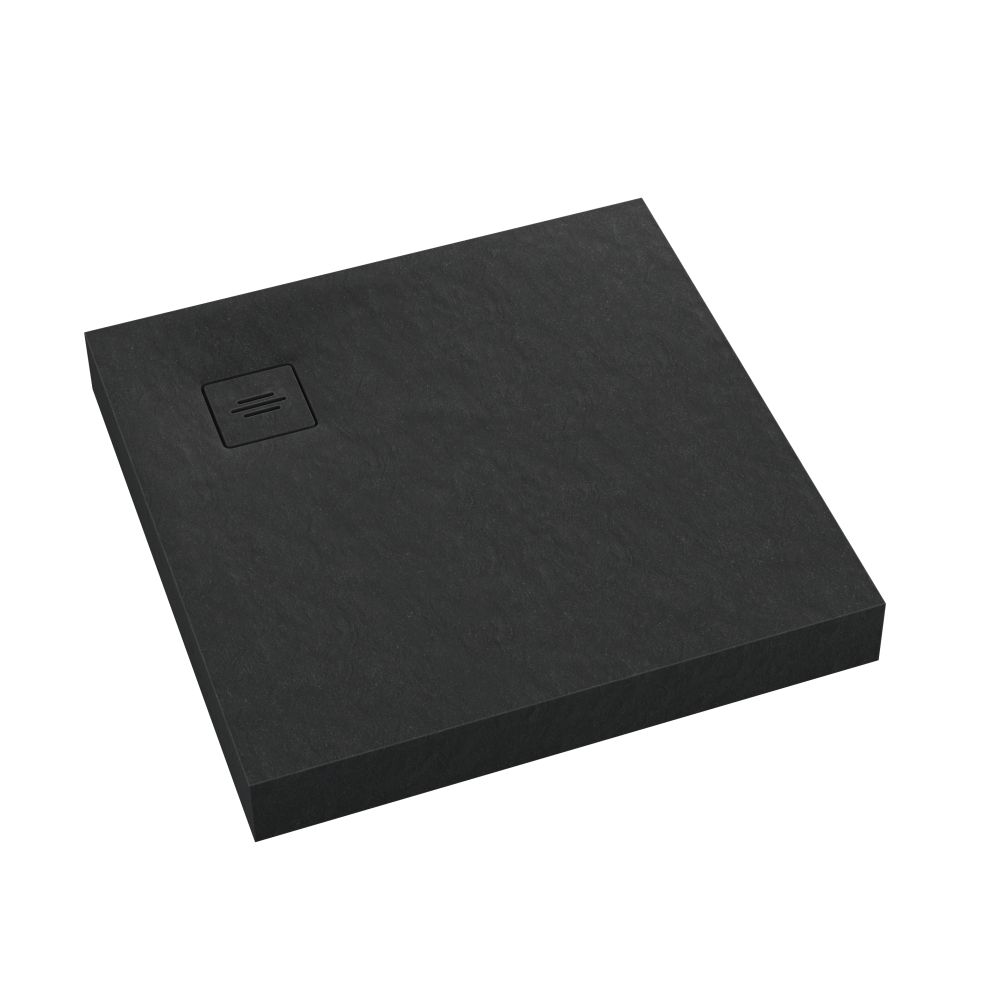 Schedline Nonlimits Black Stone piatto doccia quadrato 80x80 cm nero 3ST.N1K-8080/C/ST-M1/C/ST