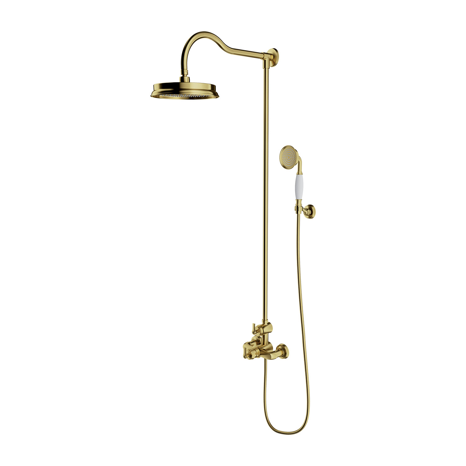 Omnires Armance set doccia a parete con termostato con soffione || AM5244-6BSB