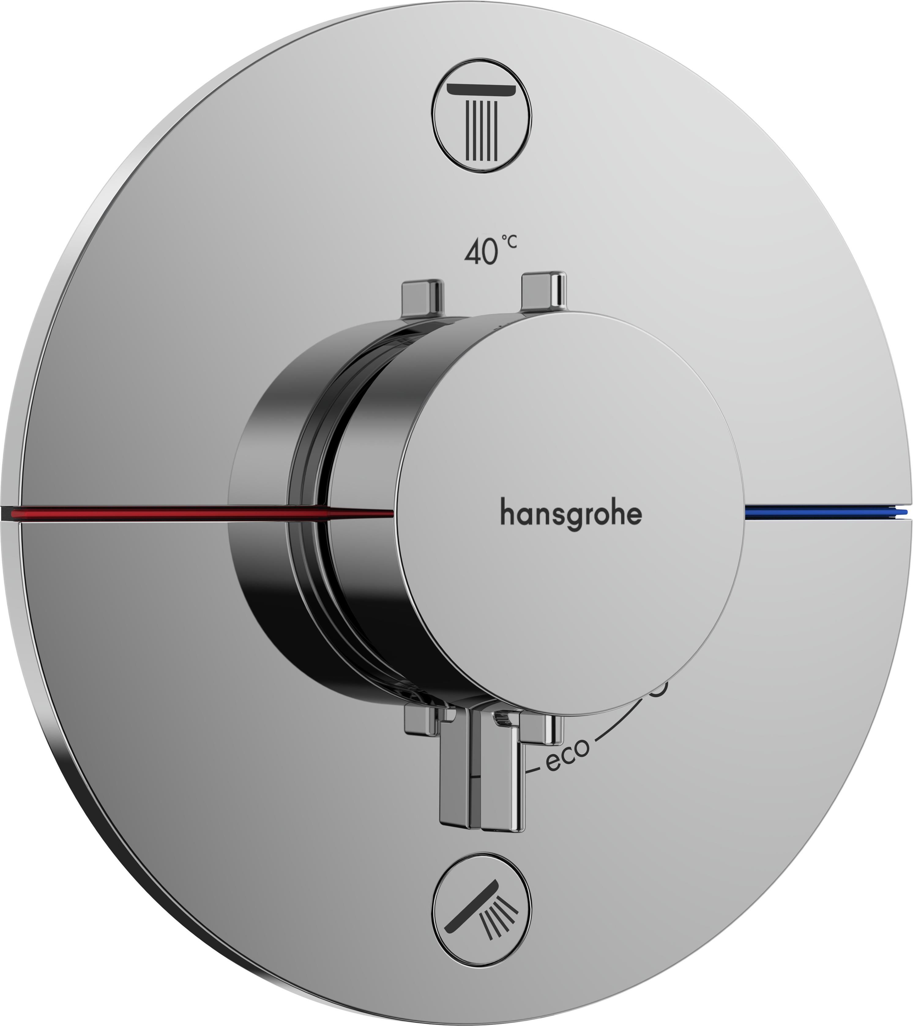 Hansgrohe ShowerSelect Comfort S rubinetto per vasca e doccia da incasso con termostato cromo 15554000